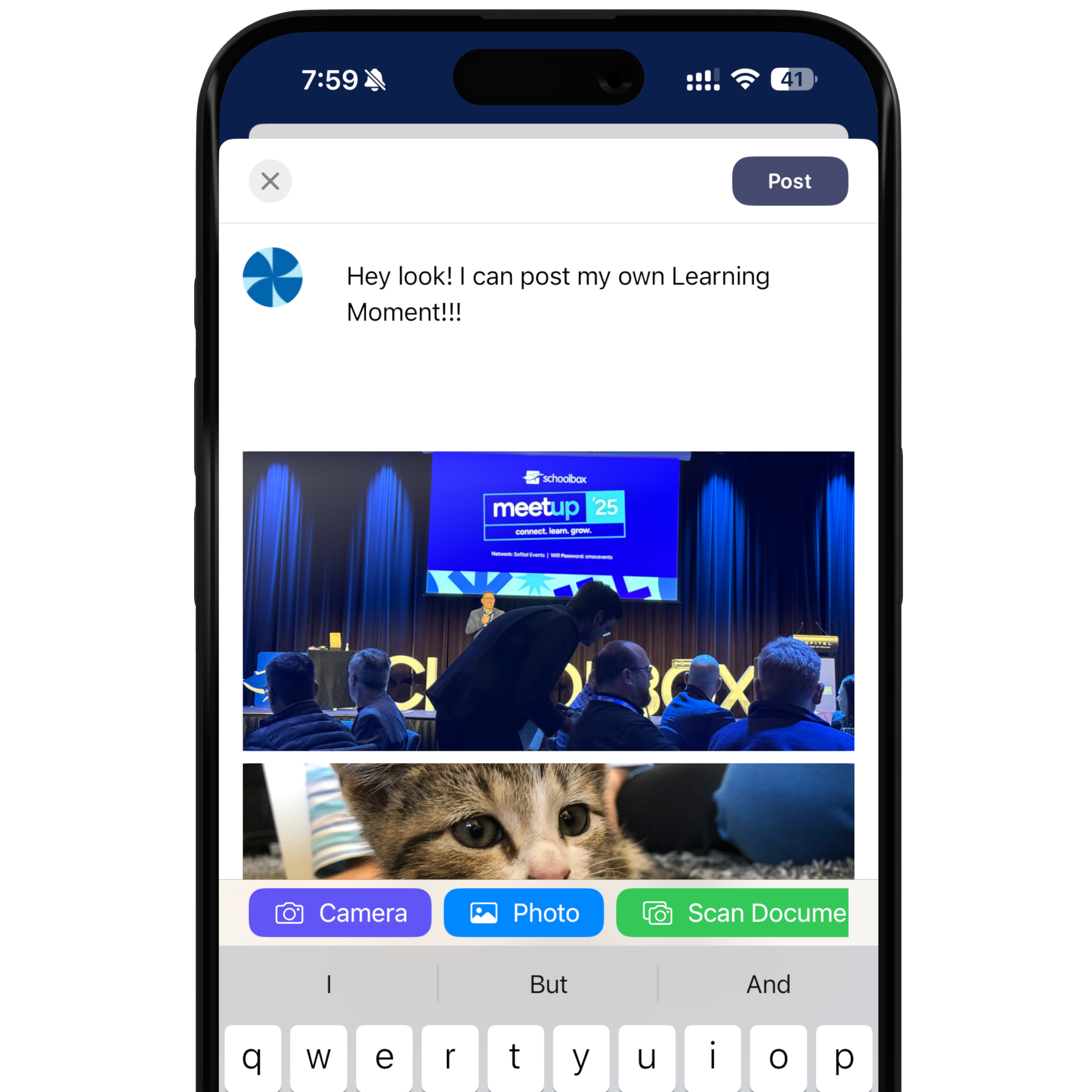 Schoolbox 25.1 features on mobile